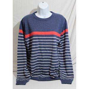 Vineyard Vines Blue Striped Sweater Superfine Merino Wool Soft Women's S Preppy